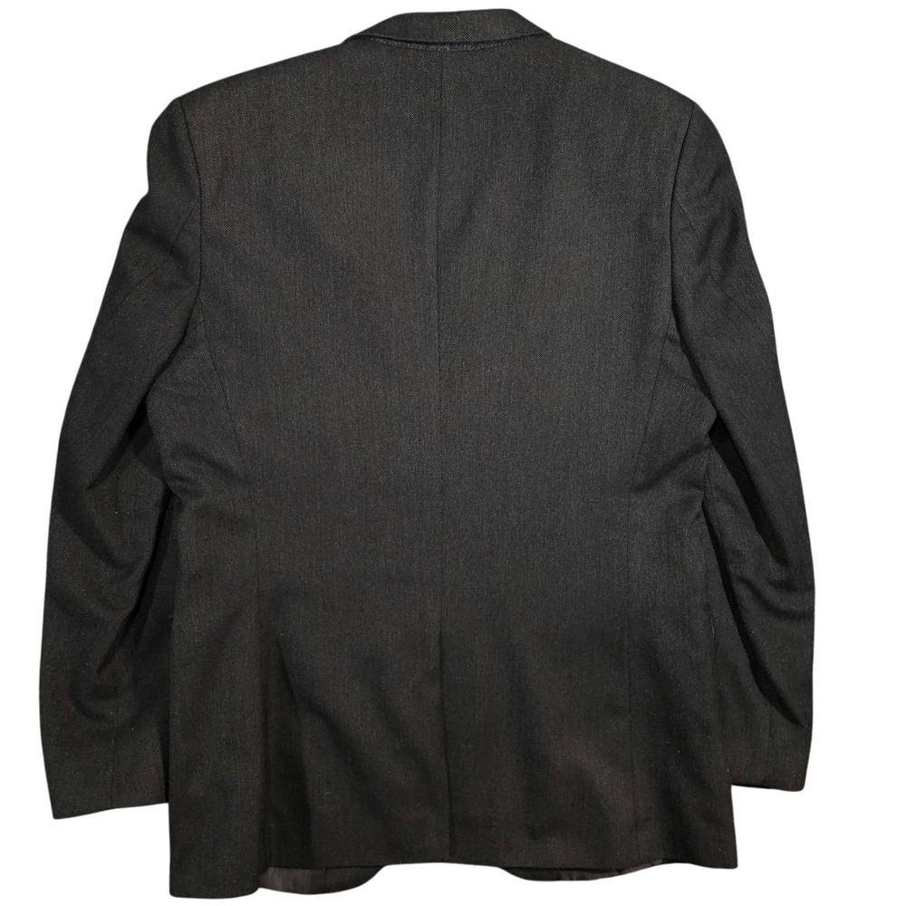 Banana Republic Blazer Mens 42 Regular Charcoal Gray Tailored Slim Sport Coat - Picture 2 of 14